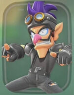 Mario Kart World - Traje Waluigi Vándalo