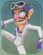 Mario Kart World - Traje Waluigi Piloto pro