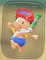 Mario Kart World - Traje Bebé Mario Traje de baño