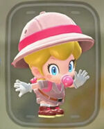 Mario Kart World - Traje Bebé Peach Exploradora