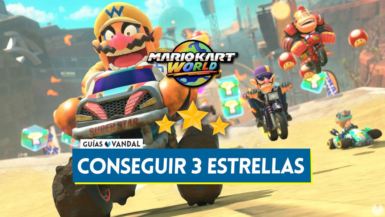 Mario Kart World: Cmo conseguir 3 estrellas en Grand Prix y Supervivencia - Mario Kart World