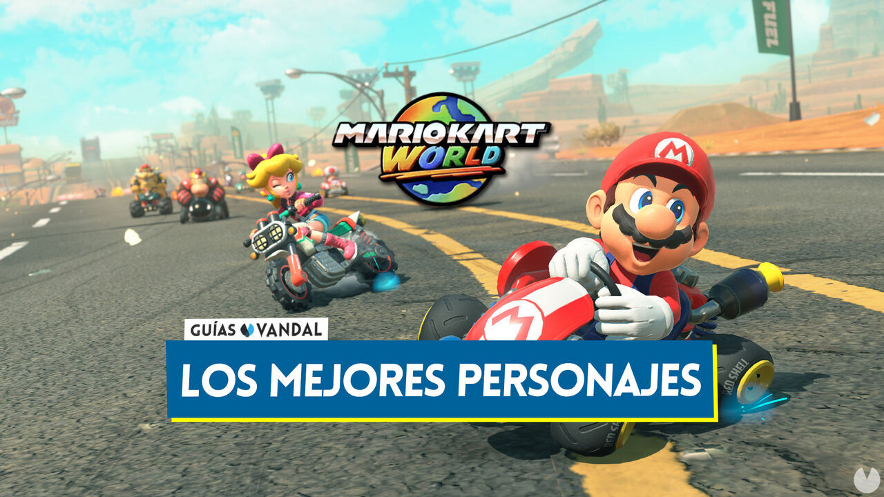 Los mejores personajes de Mario Kart World para ganar carreras - Mario Kart World