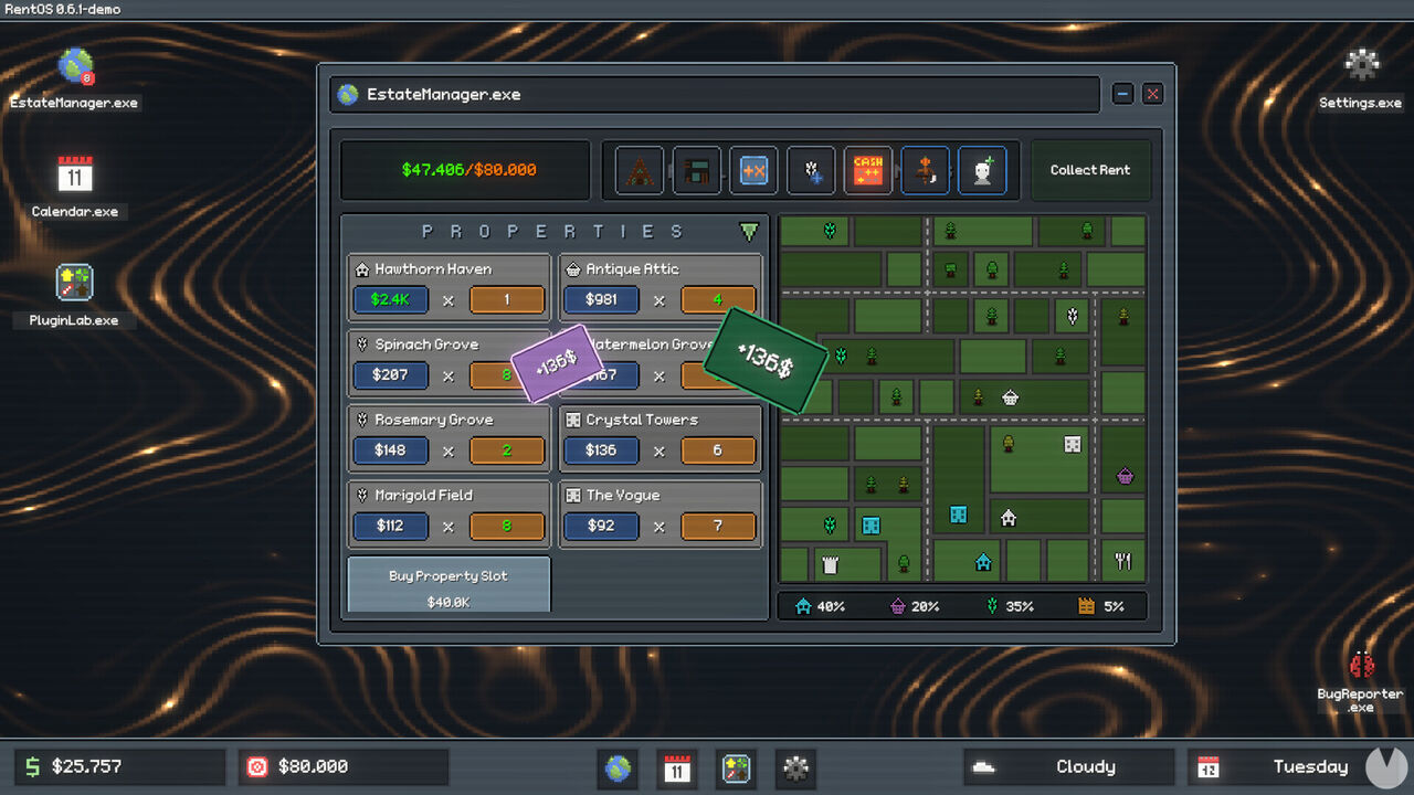 Como un Balatro de alquilar pisos: Rentlord es un nuevo juego que combina 'roguelike', estrategia y gestión