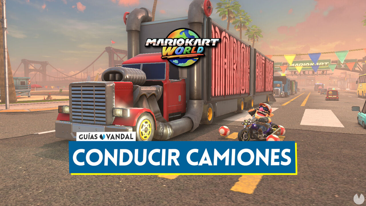 Cmo conducir camiones en Mario Kart World y dnde encontrarlos - Mario Kart World