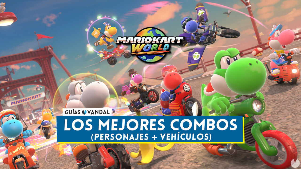 Mario Kart World: Cules son los mejores combos de personajes y vehculos - Mario Kart World
