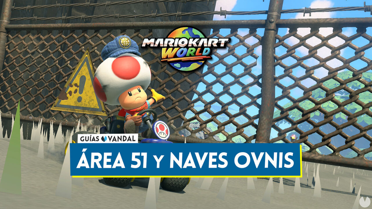 Mario Kart World: Cmo pilotar naves ovnis y dnde est el rea 51 - Mario Kart World