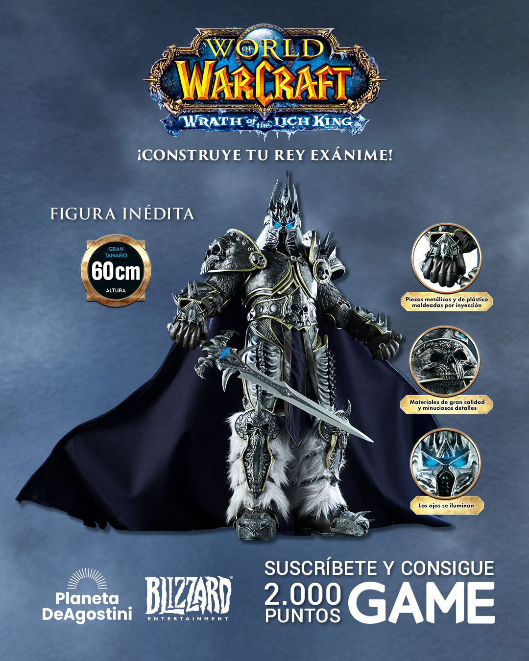 Consigue puntos GAME al suscribirte a la colección de figura del Rey Exánime de Planeta DeAgostini