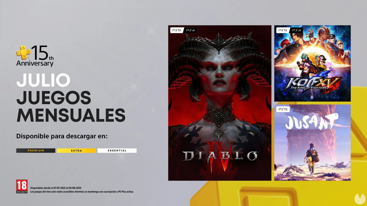 Ya disponibles los juegos de PS Plus Essential de julio de 2025, que incluyen Diablo 4. Noticias en tiempo real