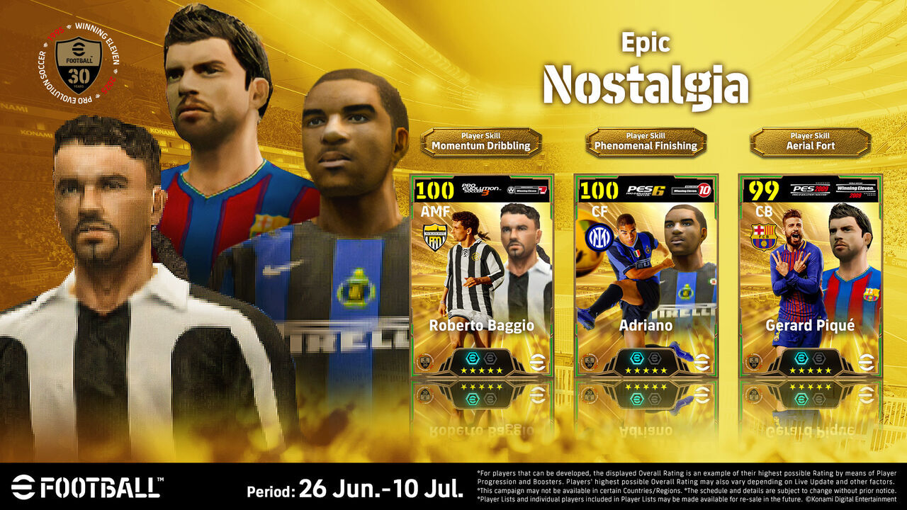 evento nostalgia de efootball