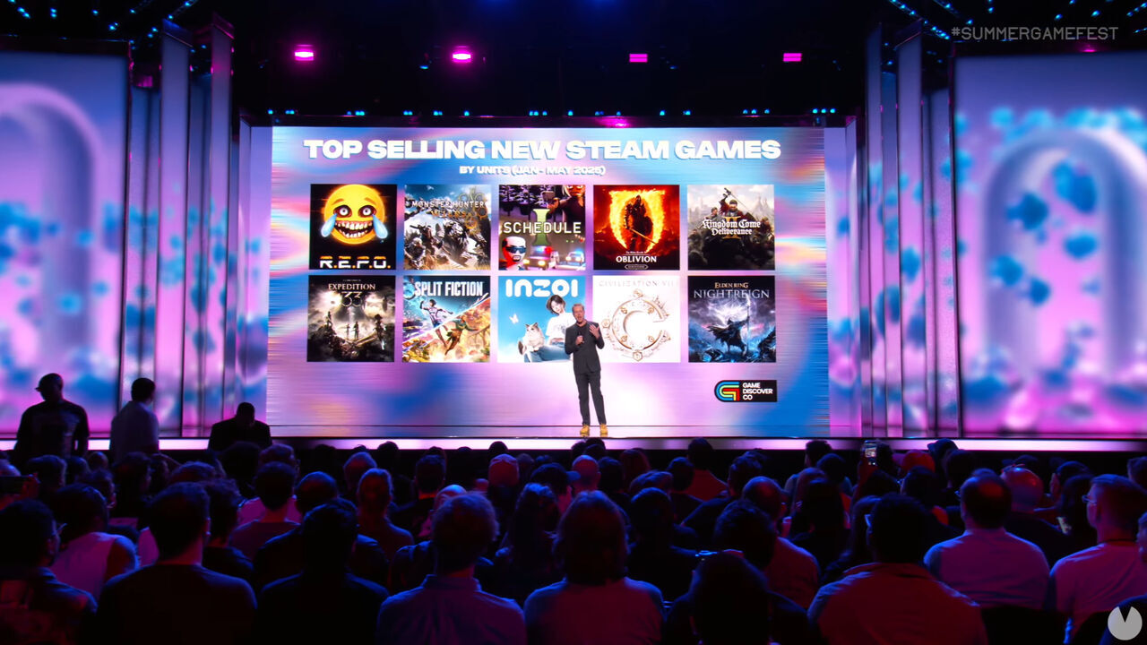 Juegos más vendidos de Steam en Summer Game Fest 2025.