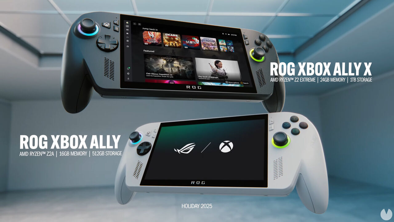 Nuevas consolas ROG Xbox Ally