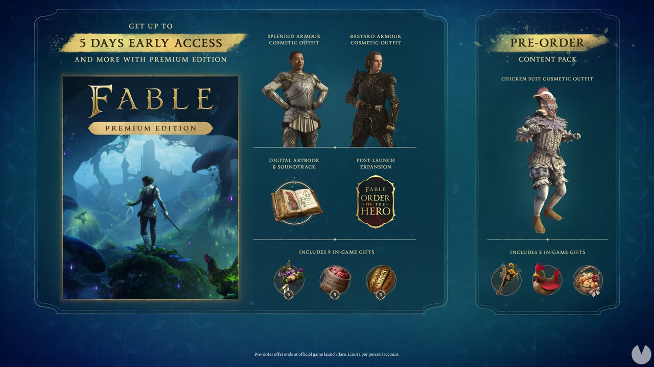 Edición premium de Fable.