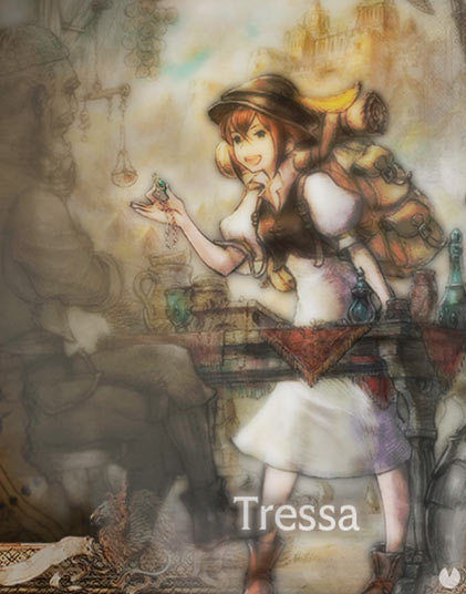 Octopath Traveler, OT, Octopath, Personajes, Tressa
