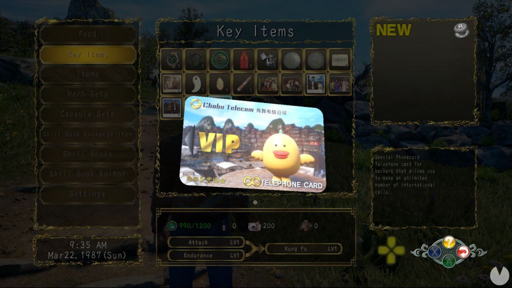 Shenmue III shows the rewards and physical game for the patrons