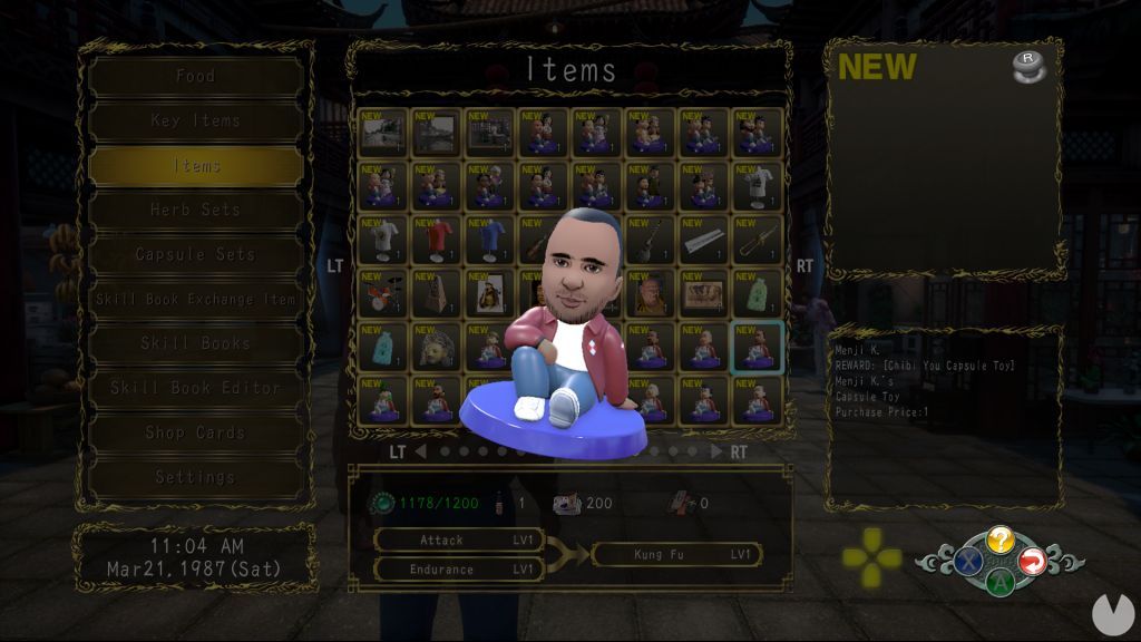 Shenmue III shows the rewards and physical game for the patrons