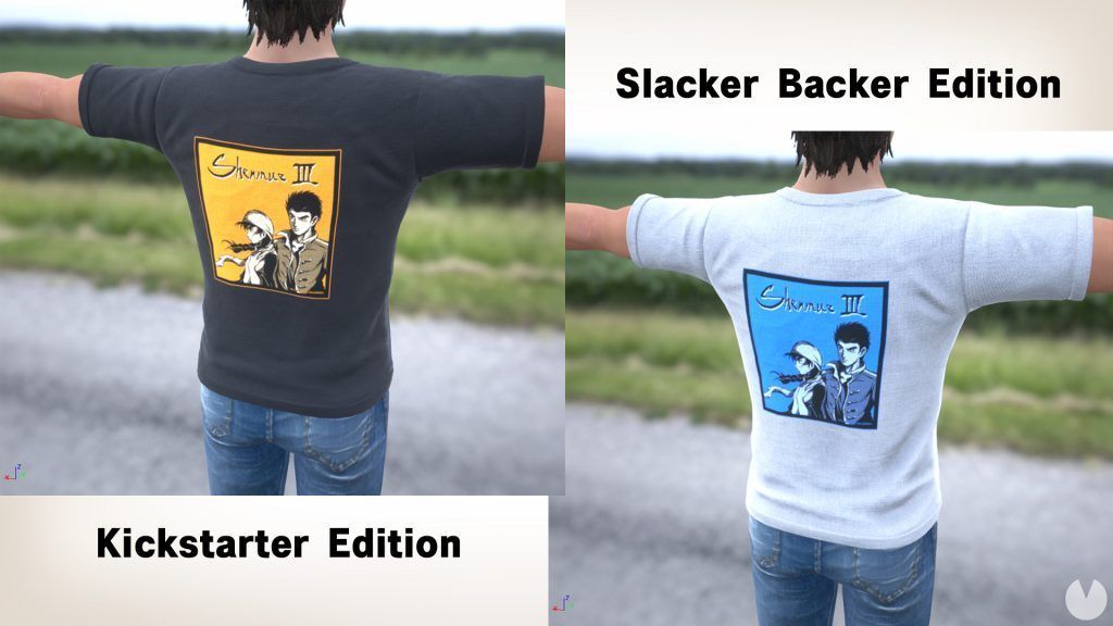 Shenmue III shows the rewards and physical game for the patrons