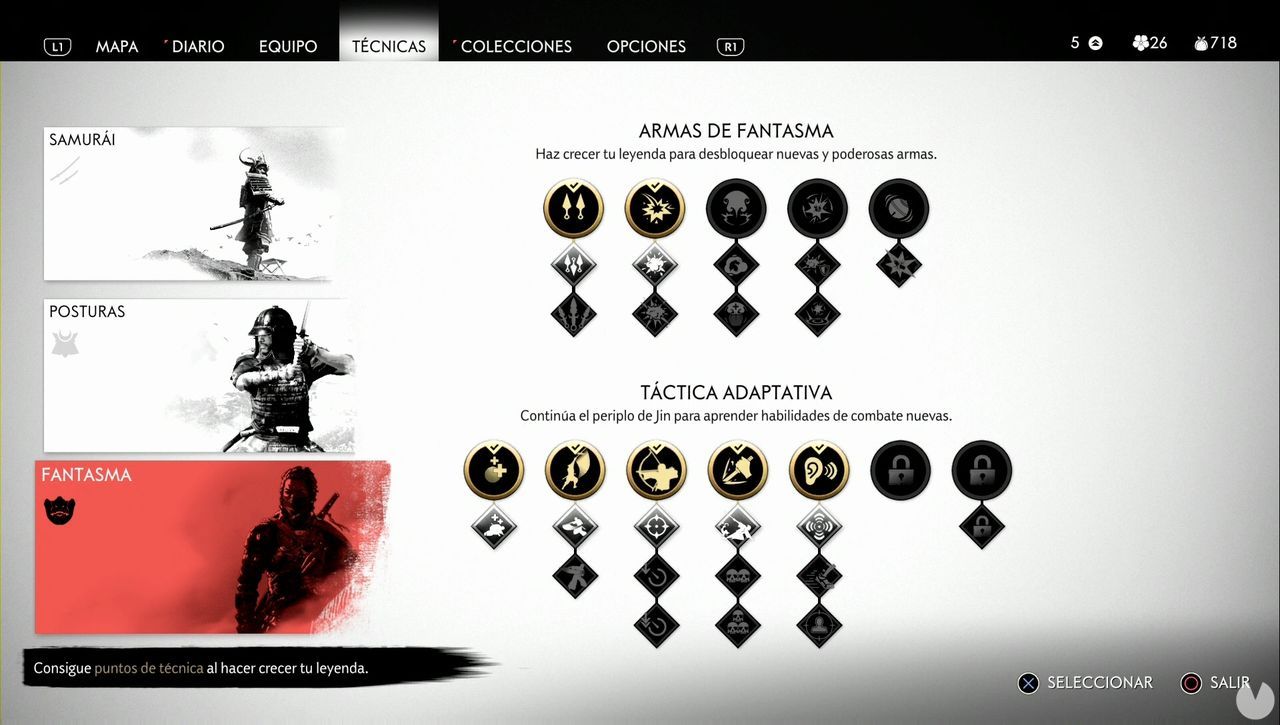 TODAS las técnicas en Ghost of Tsushima y cómo conseguirlas