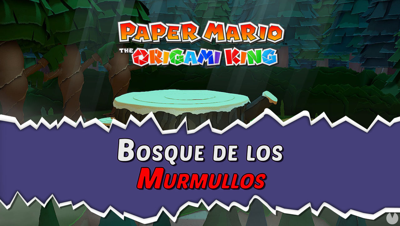Bosque de los murmullos al 100% en Paper Mario: The Origami King - Paper Mario: The Origami King