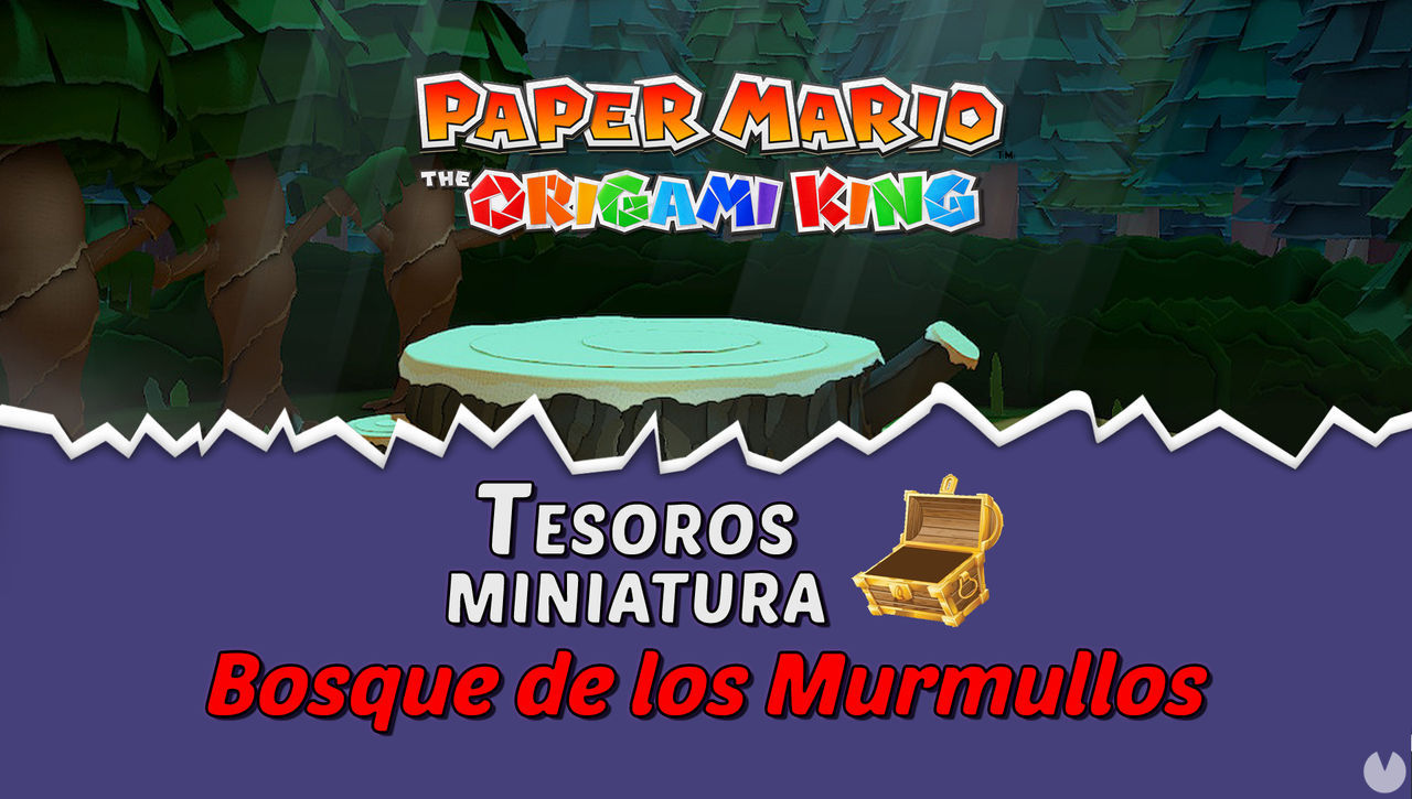 TODOS los tesoros en Bosque de los murmullos de Paper Mario The Origami King  - Paper Mario: The Origami King