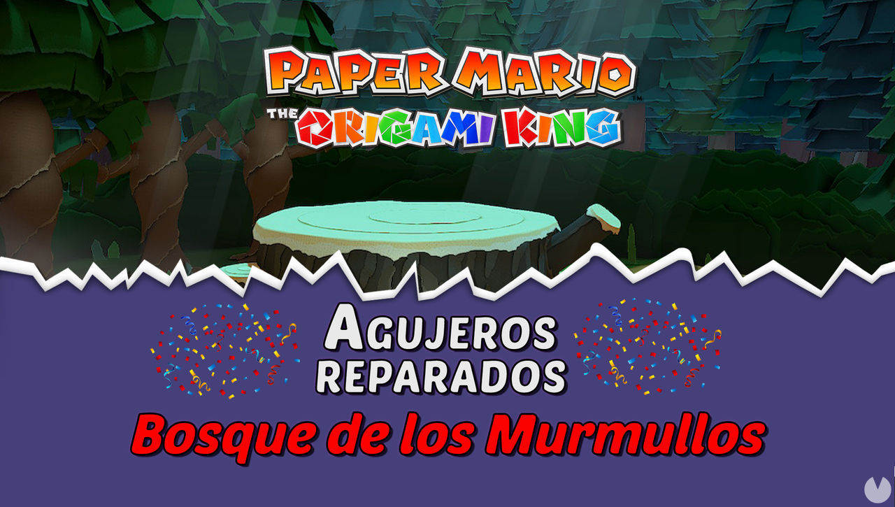 TODOS los agujeros en Bosque de los murmullos de Paper Mario The Origami King  - Paper Mario: The Origami King
