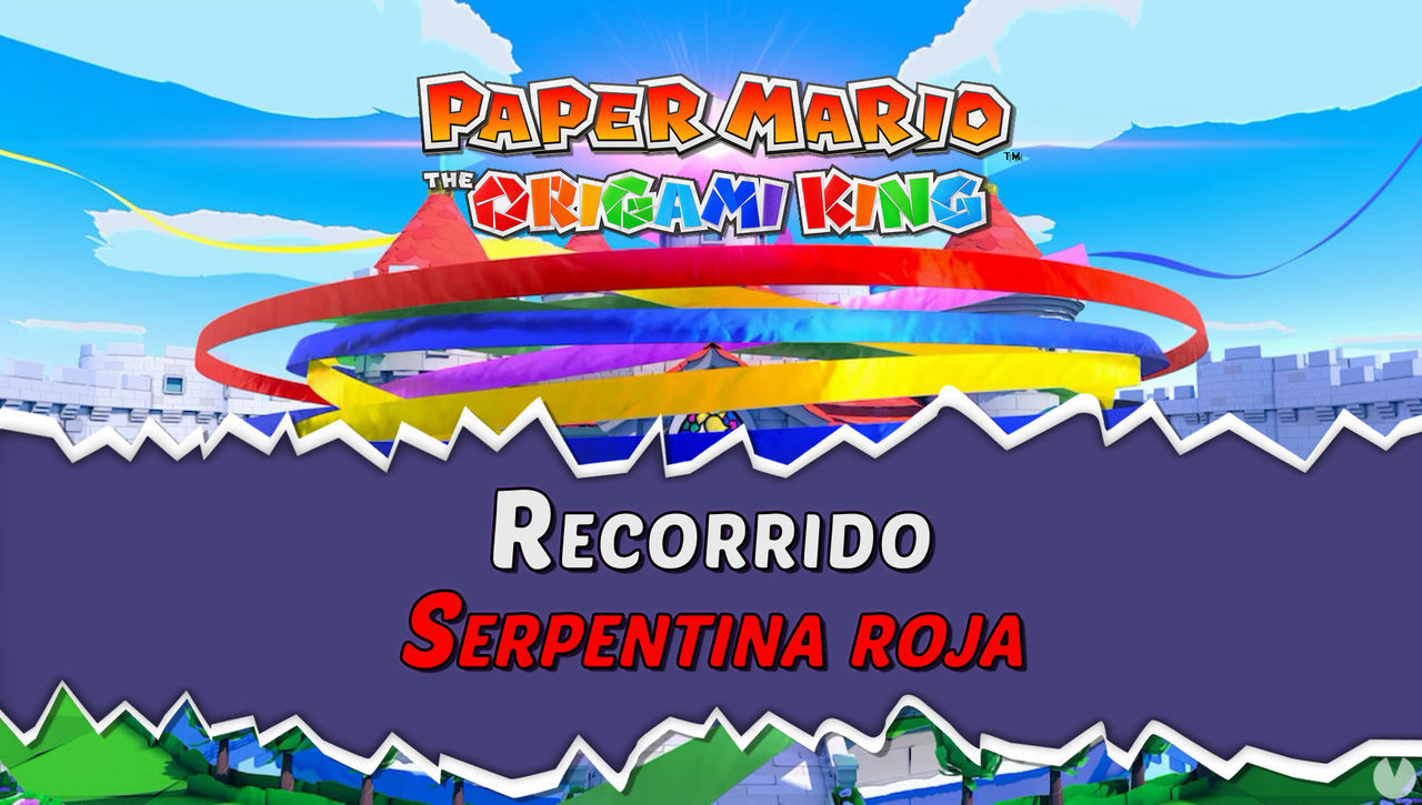 Serpentina Roja al 100% en Paper Mario: The Origami King - Paper Mario: The Origami King