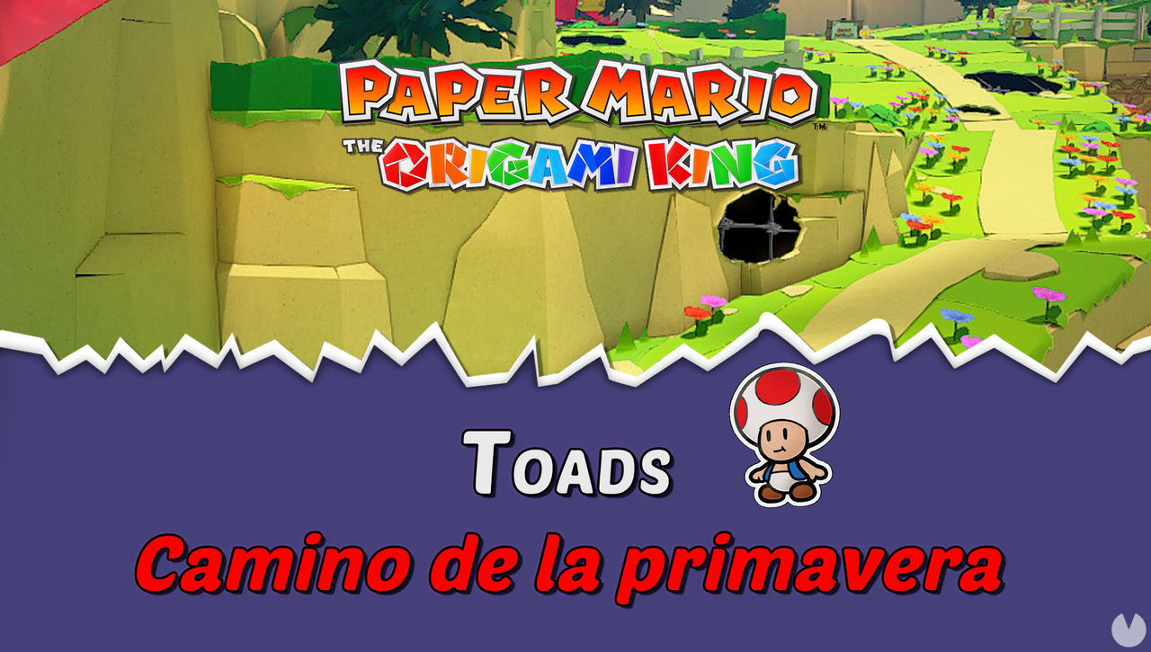 TODOS los Toads en Camino de la primavera de Paper Mario The Origami King - Paper Mario: The Origami King