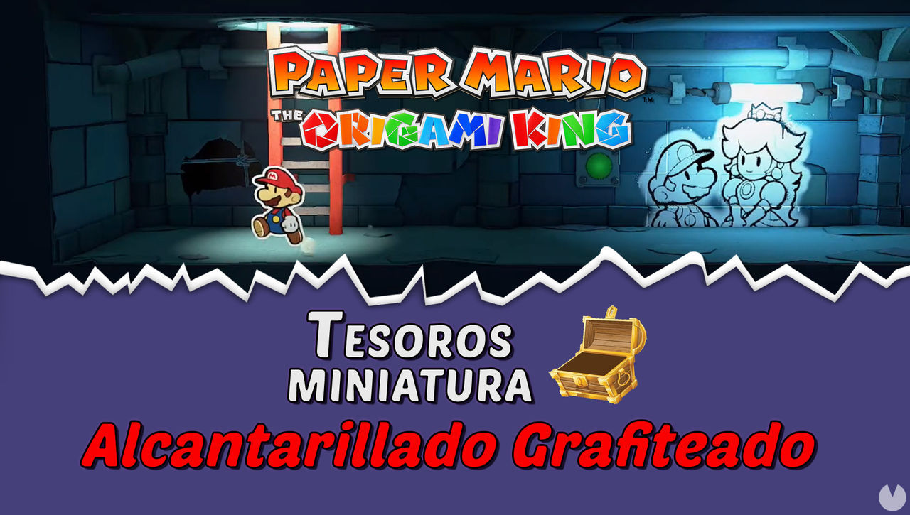 TODOS los tesoros en Alcantarillado grafiteado de Paper Mario The Origami King  - Paper Mario: The Origami King