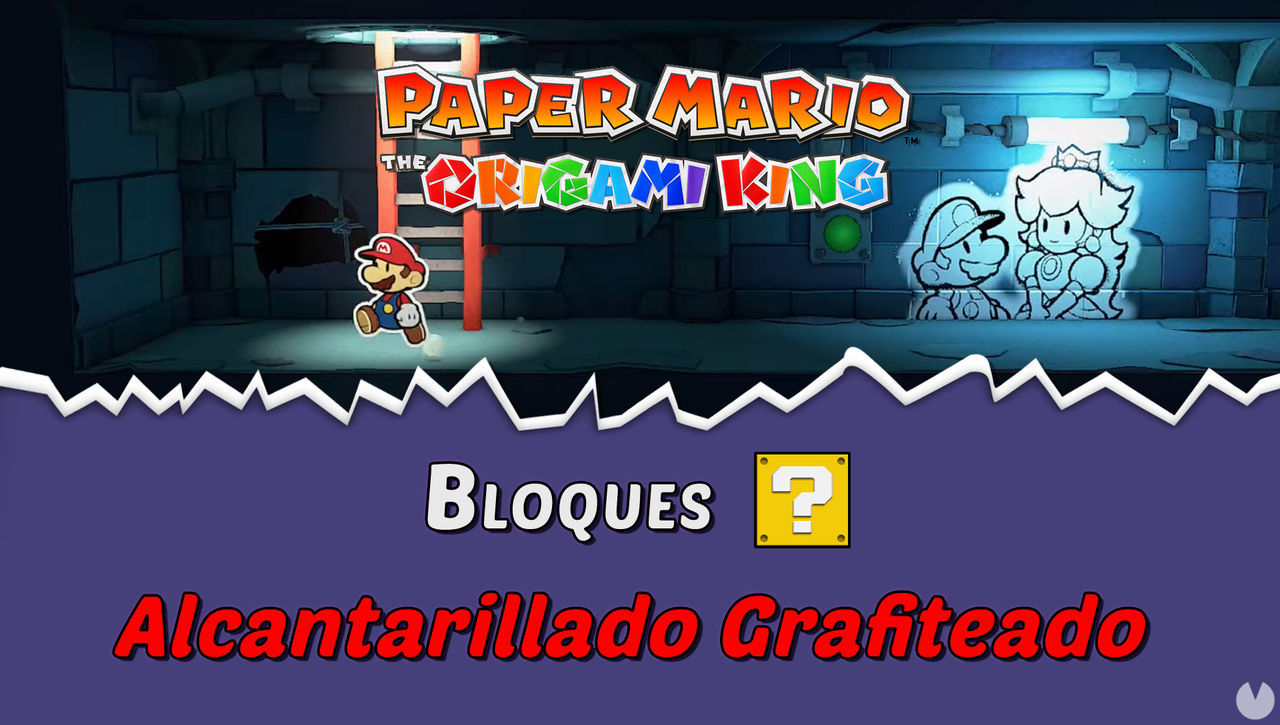 TODOS los bloques ? en Alcantarillado grafiteado de Paper Mario The Origami King  - Paper Mario: The Origami King