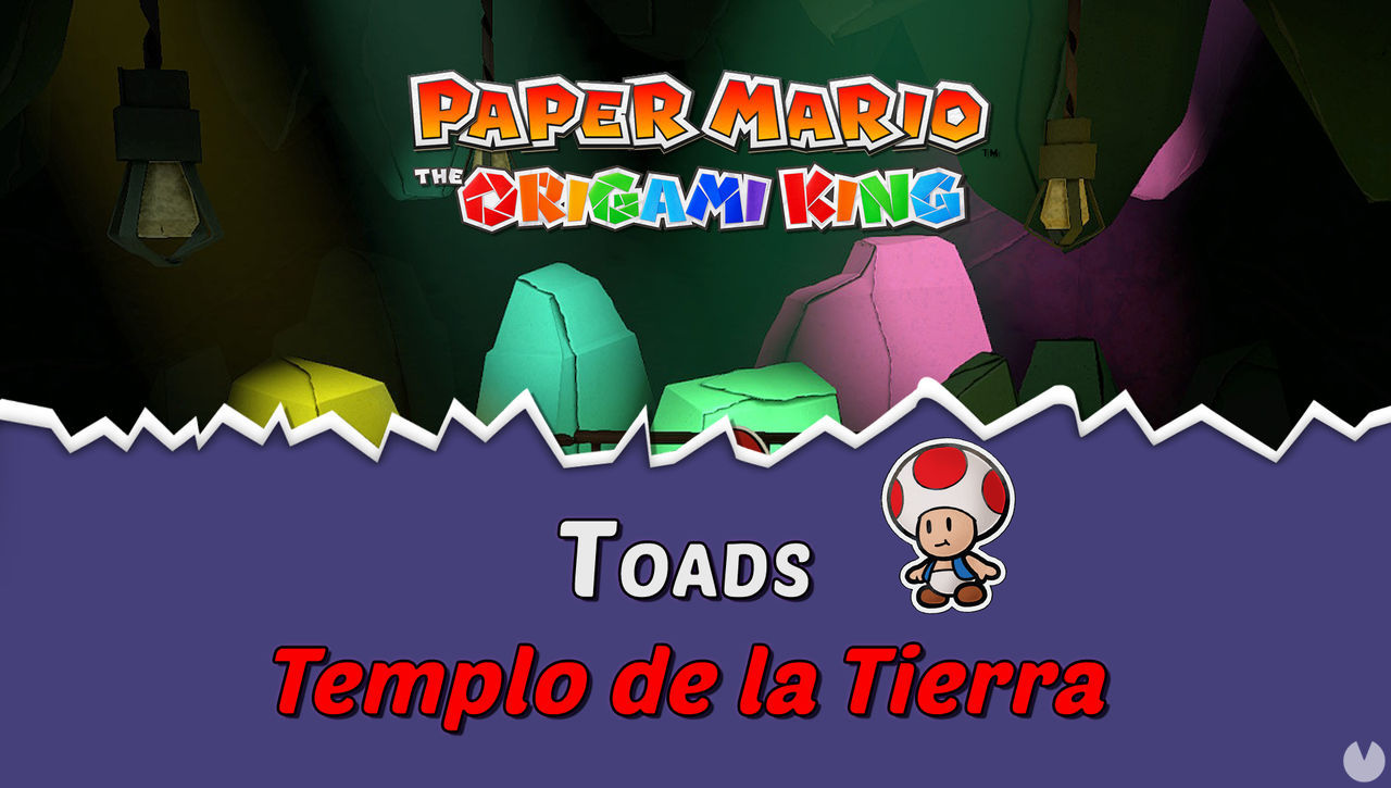 TODOS los Toads en Templo de la Tierra de Paper Mario The Origami King - Paper Mario: The Origami King