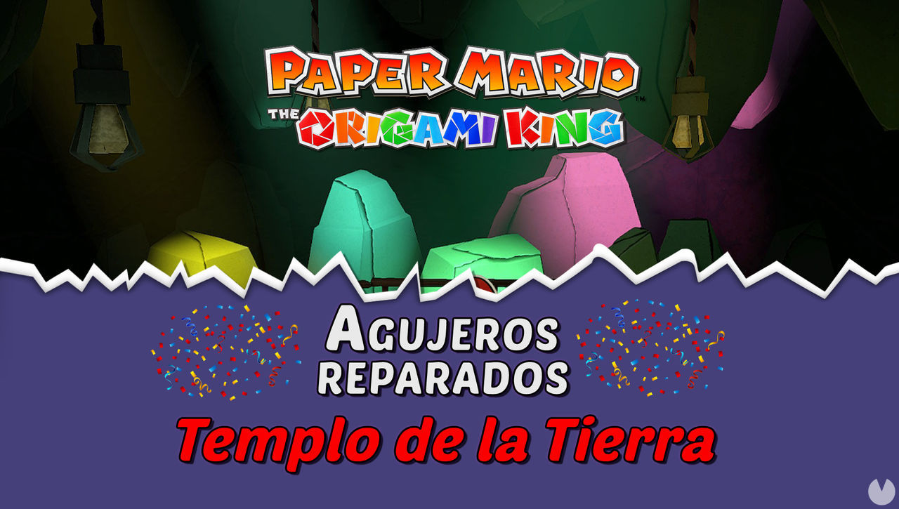 TODOS los agujeros en Templo de la Tierra de Paper Mario The Origami King - Paper Mario: The Origami King