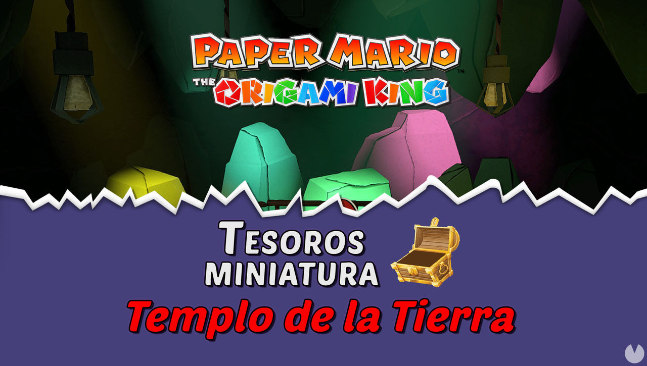 TODOS los tesoros en Templo de la Tierra de Paper Mario The Origami King  - Paper Mario: The Origami King