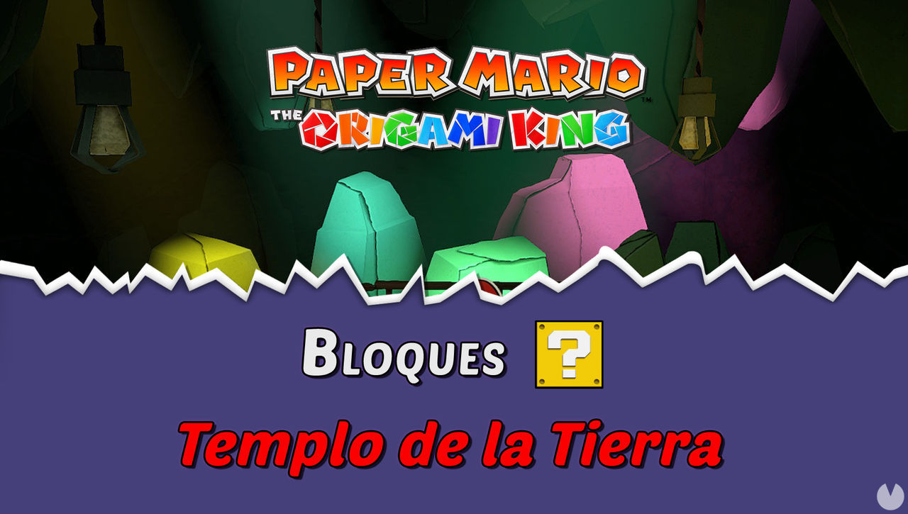 TODOS los bloques ? en Templo de la Tierra de Paper Mario The Origami King - Paper Mario: The Origami King