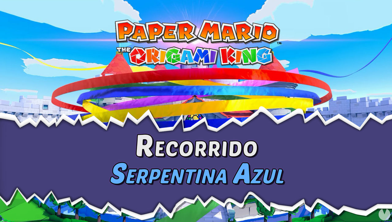 Serpentina Azul al 100% en Paper Mario: The Origami King - Paper Mario: The Origami King