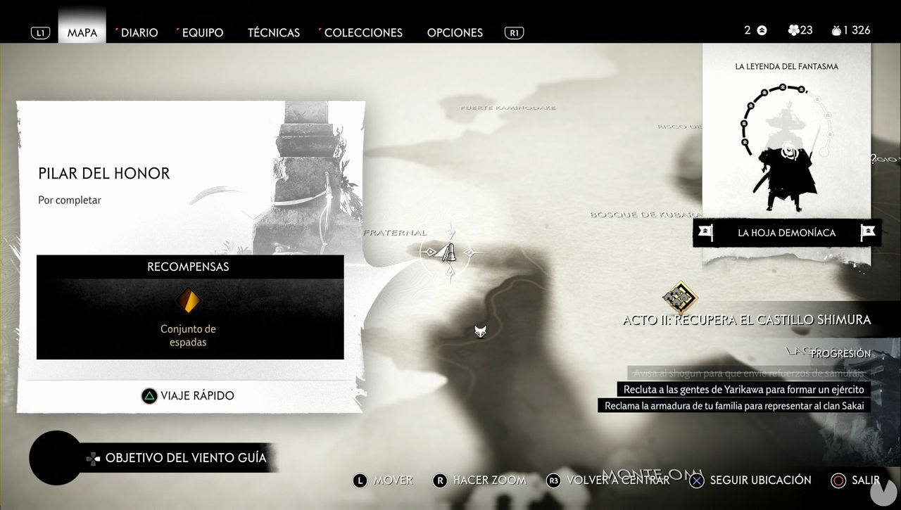 TODOS los pilares del honor en Ghost of Tsushima y recompensas