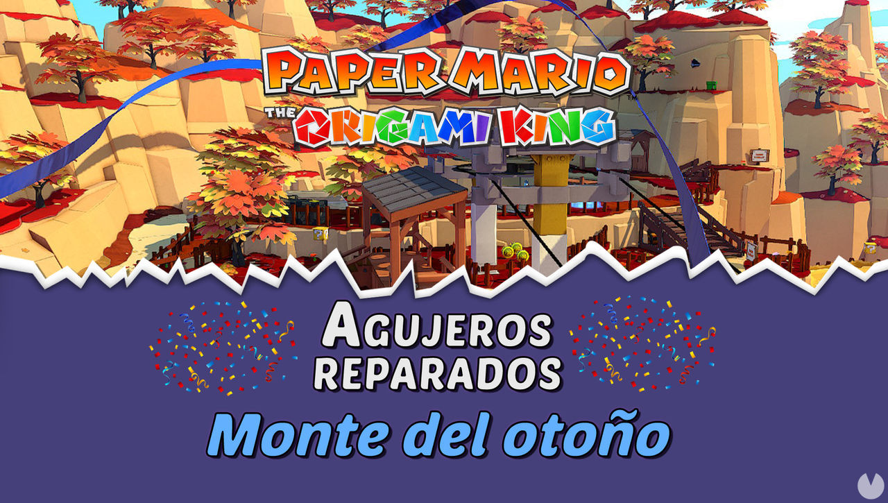 TODOS los agujeros en Monte del otoo de Paper Mario The Origami King - Paper Mario: The Origami King