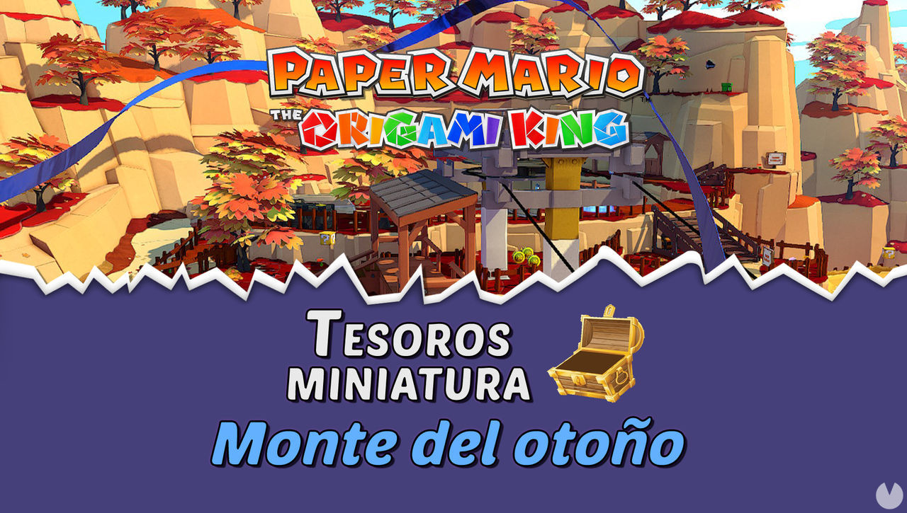 TODOS los tesoros en Monte del otoo de Paper Mario The Origami King  - Paper Mario: The Origami King