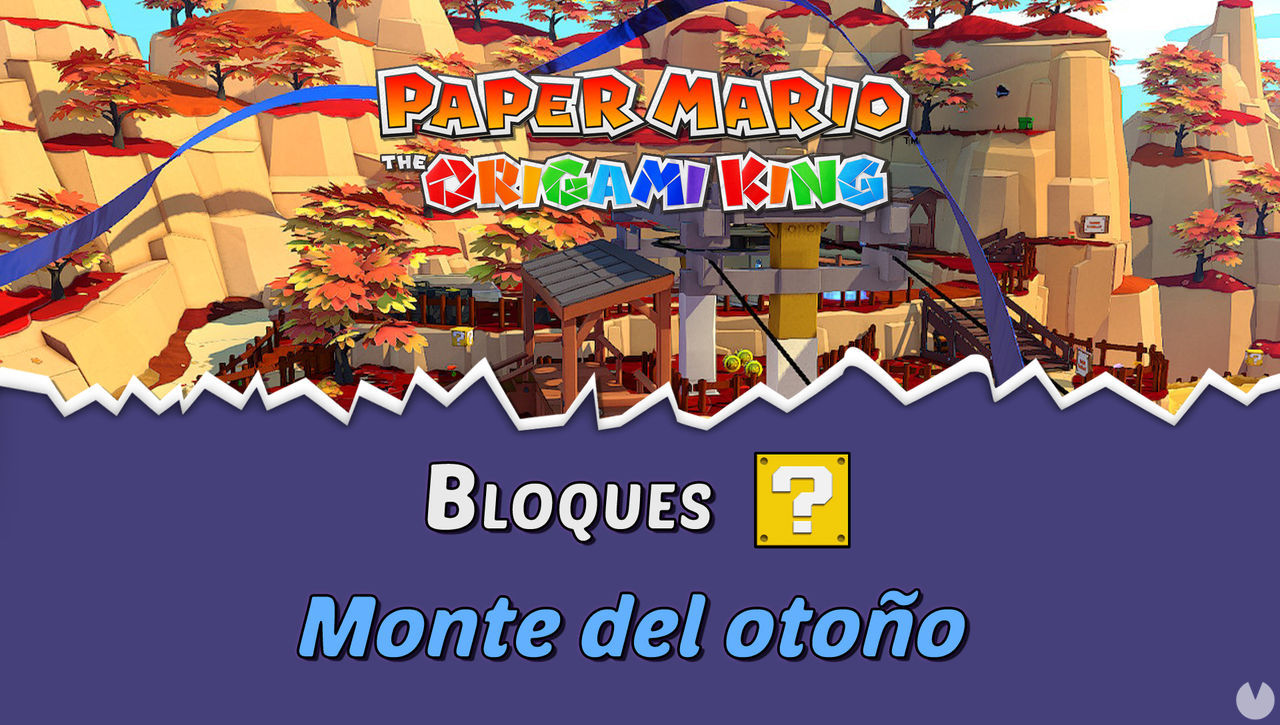 TODOS los bloques ? en Monte del otoo de Paper Mario The Origami King - Paper Mario: The Origami King