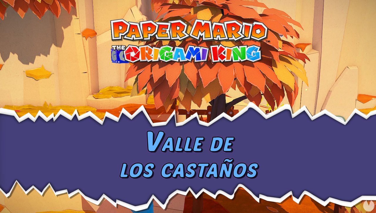 Valle de los castaos al 100% en Paper Mario: The Origami King - Paper Mario: The Origami King