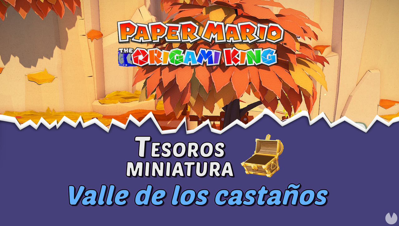 TODOS los tesoros en Valle de los castaos de Paper Mario The Origami King  - Paper Mario: The Origami King