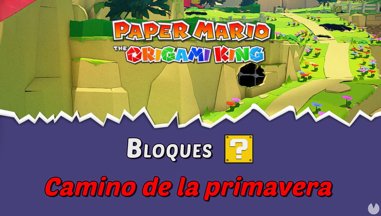 TODOS los bloques ? en Camino de la primavera de Paper Mario The Origami King - Paper Mario: The Origami King