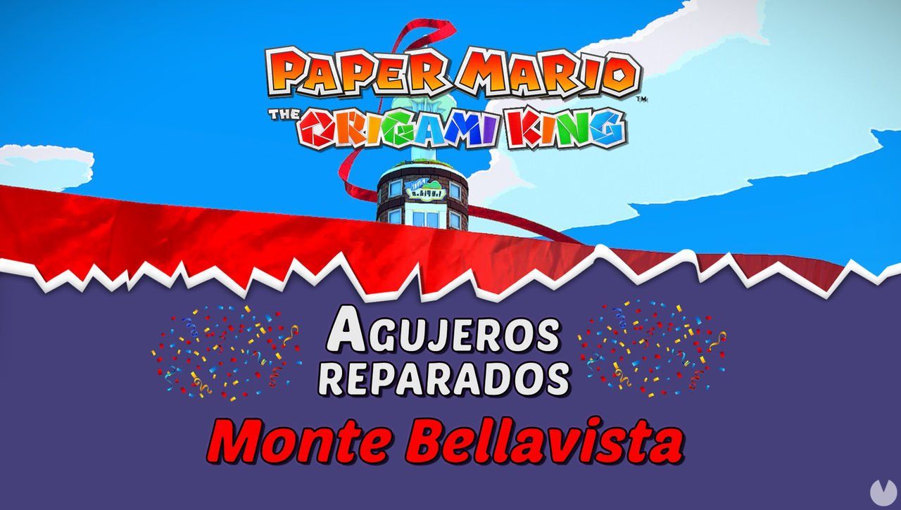 TODOS los agujeros en Monte Bellavista de Paper Mario The Origami King - Paper Mario: The Origami King