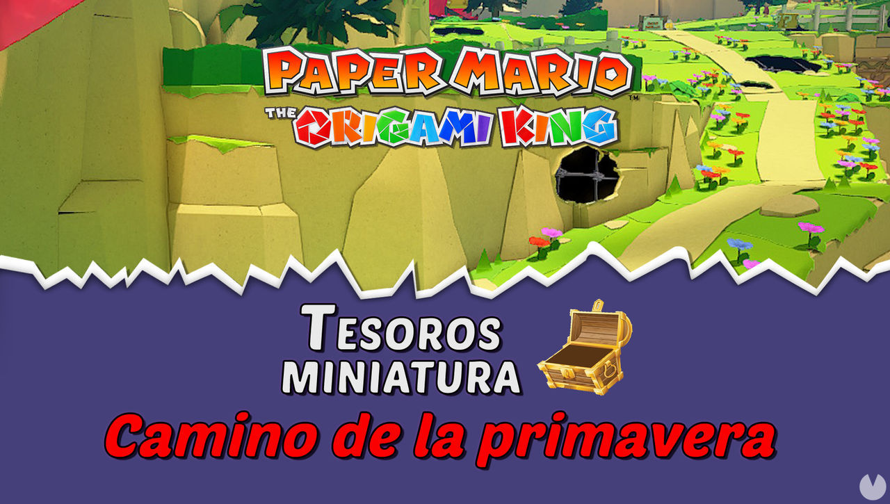 TODOS los tesoros en Camino de la primavera de Paper Mario The Origami King  - Paper Mario: The Origami King
