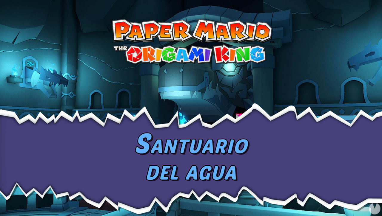 Santuario del agua al 100% en Paper Mario: The Origami King - Paper Mario: The Origami King