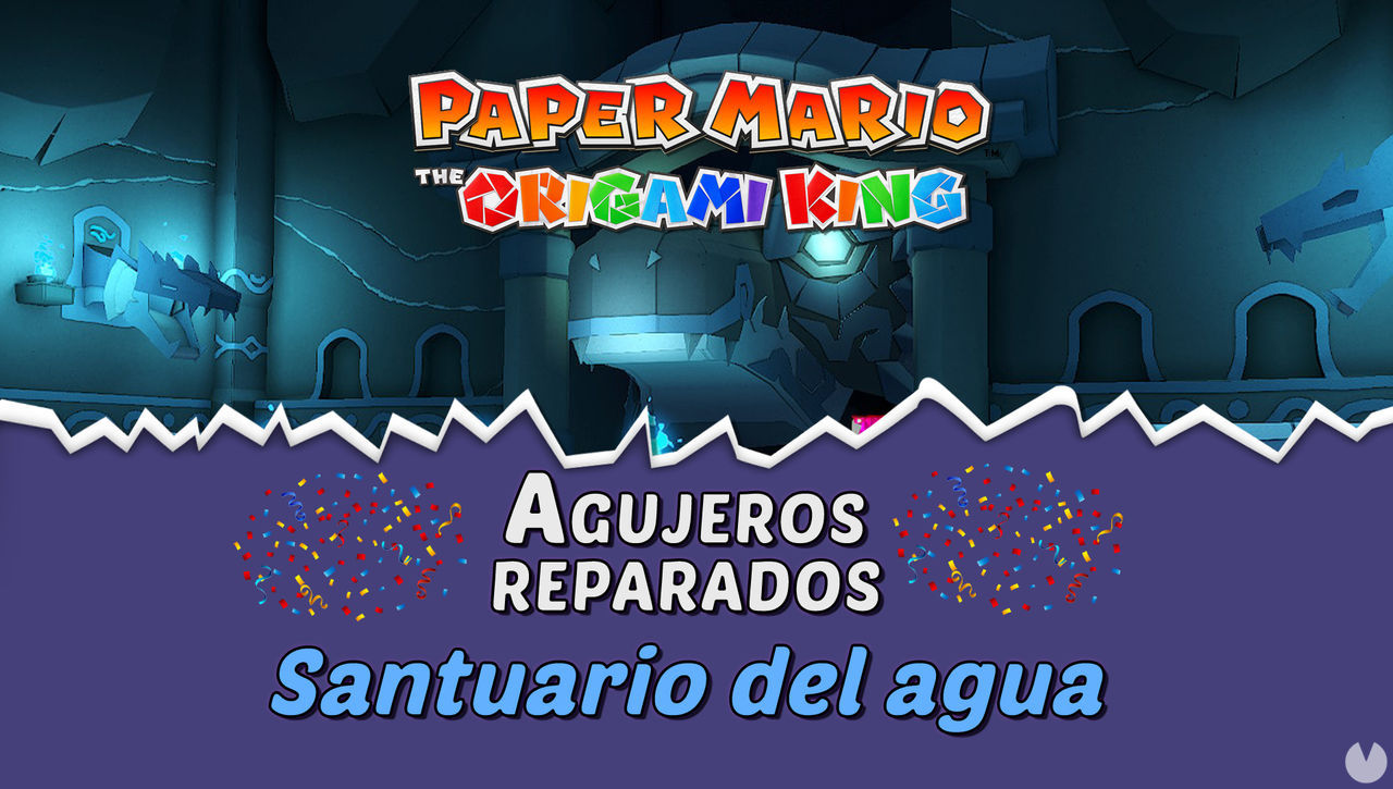 TODOS los agujeros en Santuario del agua de Paper Mario The Origami King - Paper Mario: The Origami King