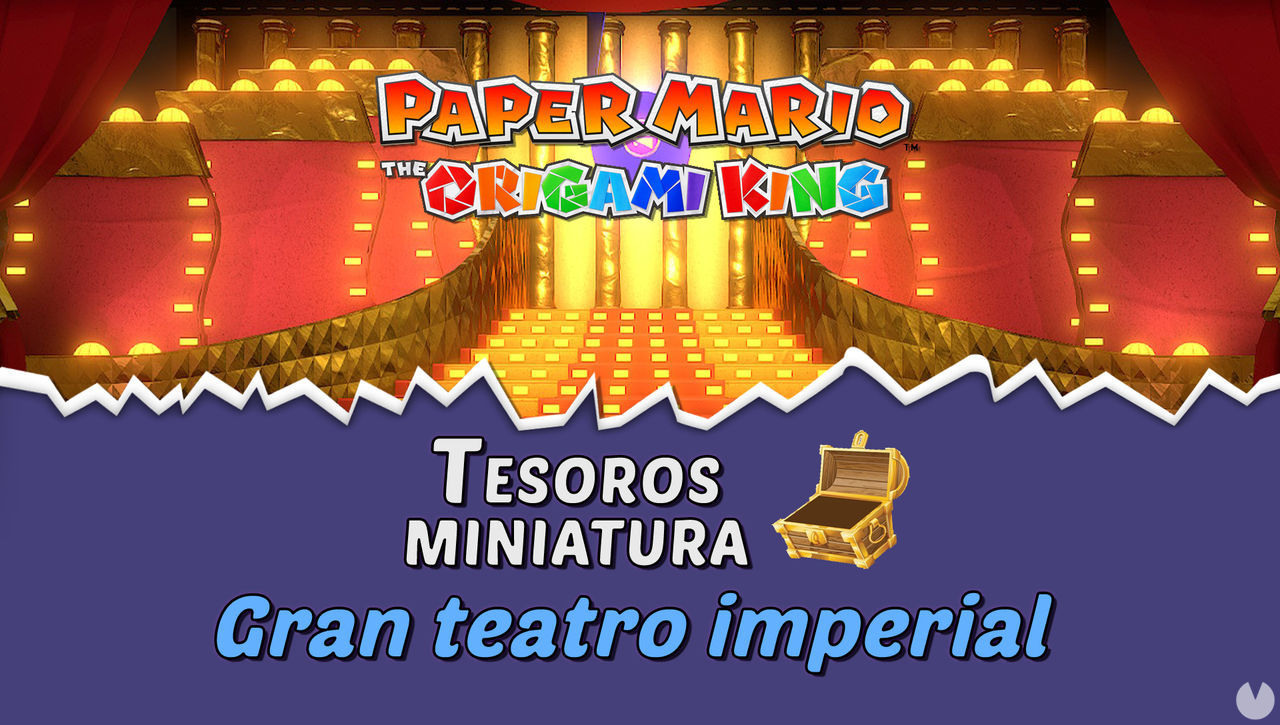 TODOS los tesoros en Gran teatro imperial de Paper Mario The Origami King  - Paper Mario: The Origami King