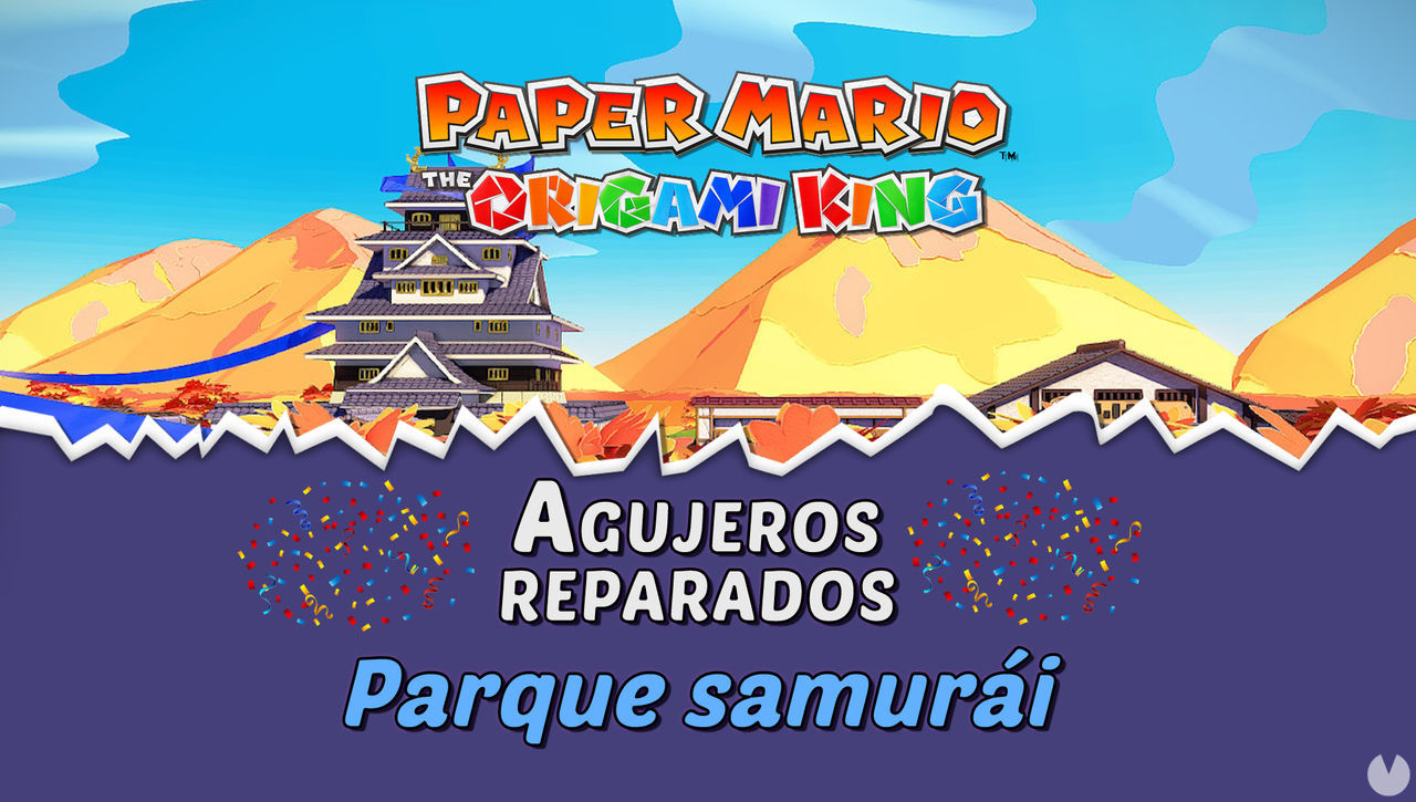 TODOS los agujeros en Parque samuri de Paper Mario The Origami King - Paper Mario: The Origami King