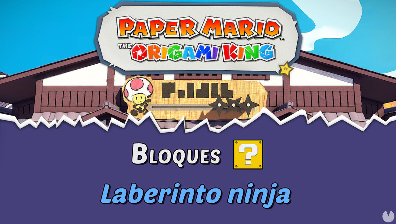TODOS los bloques ? en Laberinto ninja de Paper Mario The Origami King - Paper Mario: The Origami King