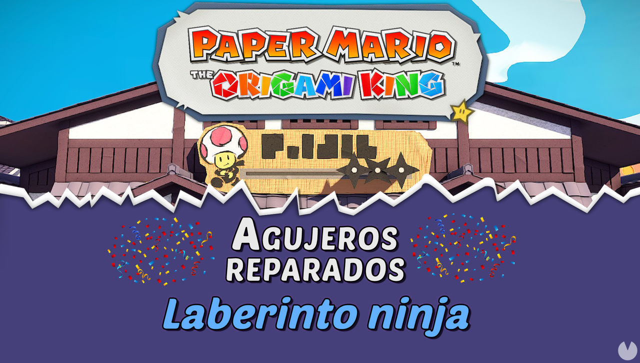 TODOS los agujeros en Laberinto ninja de Paper Mario The Origami King - Paper Mario: The Origami King