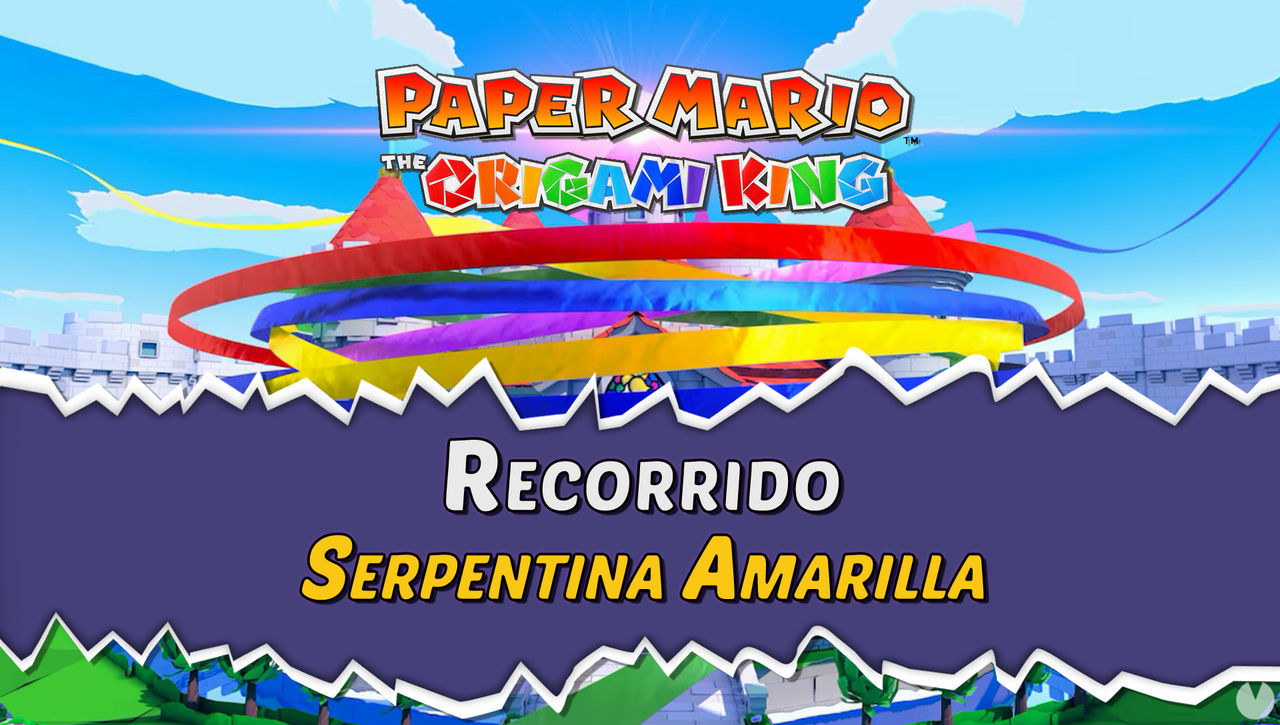 Serpentina Amarilla al 100% en Paper Mario: The Origami King - Paper Mario: The Origami King