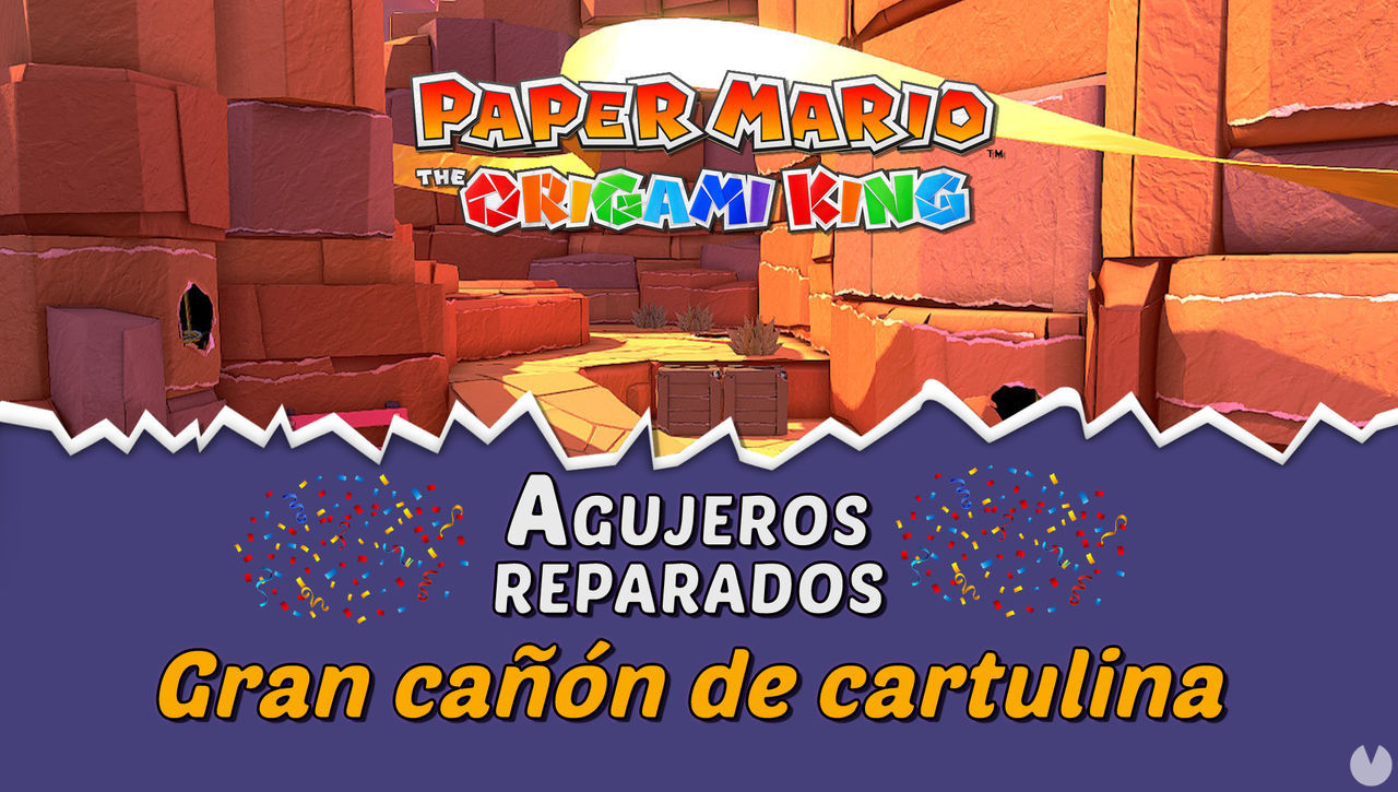 TODOS los agujeros en Gran can de cartulina de Paper Mario The Origami King - Paper Mario: The Origami King